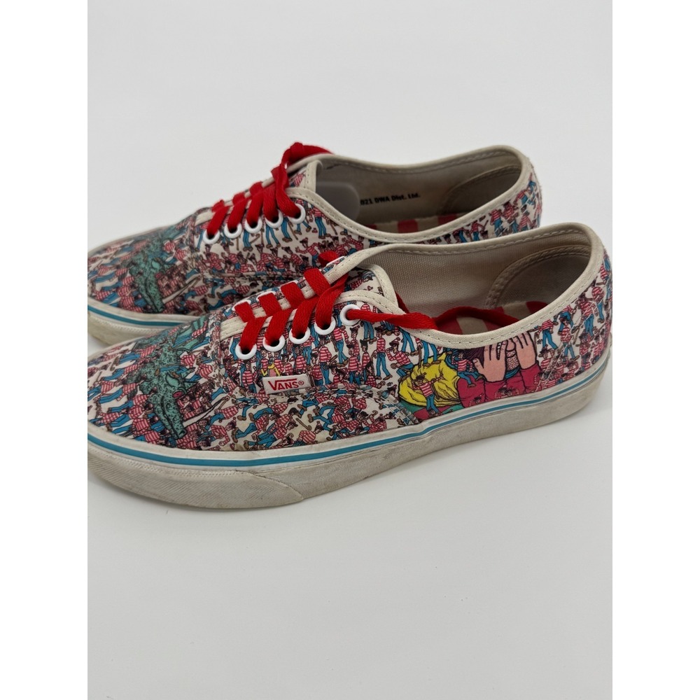 VANS Where's Waldo Unisex Sneakers M8/W9.5 Multicolor Land of Waldos Skate Shoes